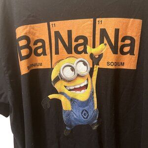 Minions Black Banana Periodic Chart 2XL/2TG Tshirt Official Illumination Studios